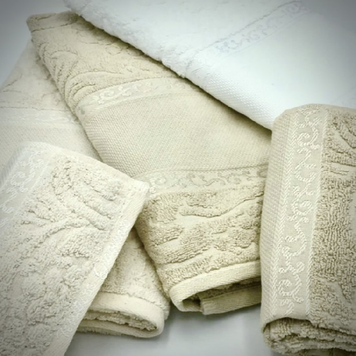 Asciugamano Ravenna 50x90 Cm - Cotone Egiziano Di Lusso, Seppia - Foto 12